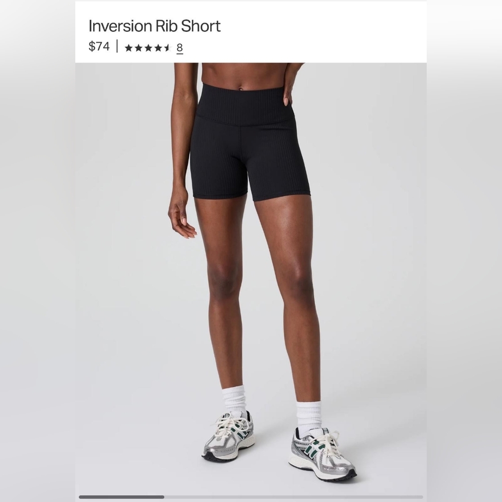 Vuori Rib Studio High-Waist Women's Bike Shorts No Size Tag